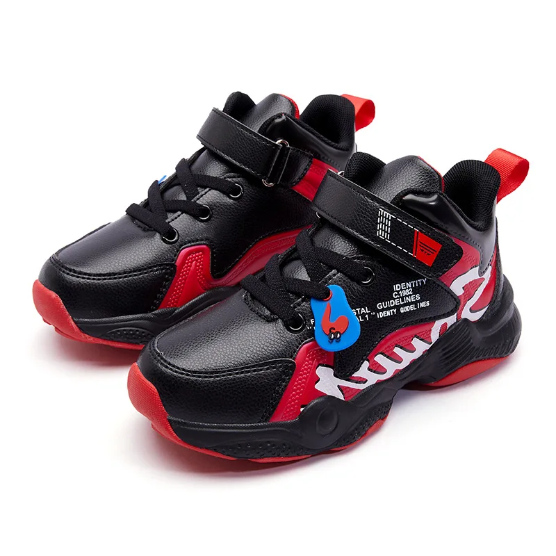 

Boys sports shoes 2021 autumn new running Kids men's casual leather comfortable spring
