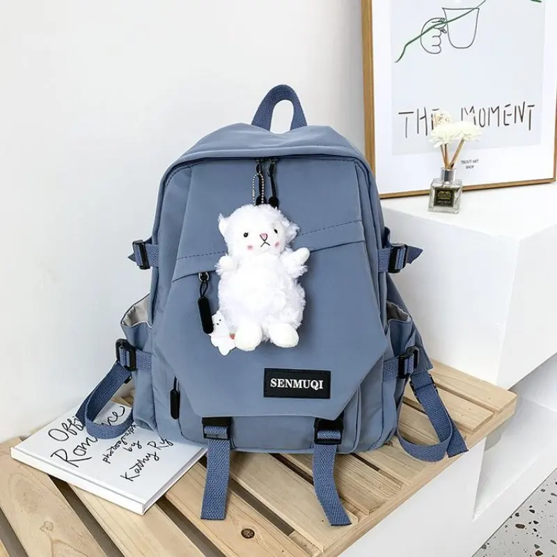 

Chongsukei Fanshion Nylon Student Schoolbag Harajuku Ulzzang Backpack Wild Ins Wind Large Capacity Backpack For Young People