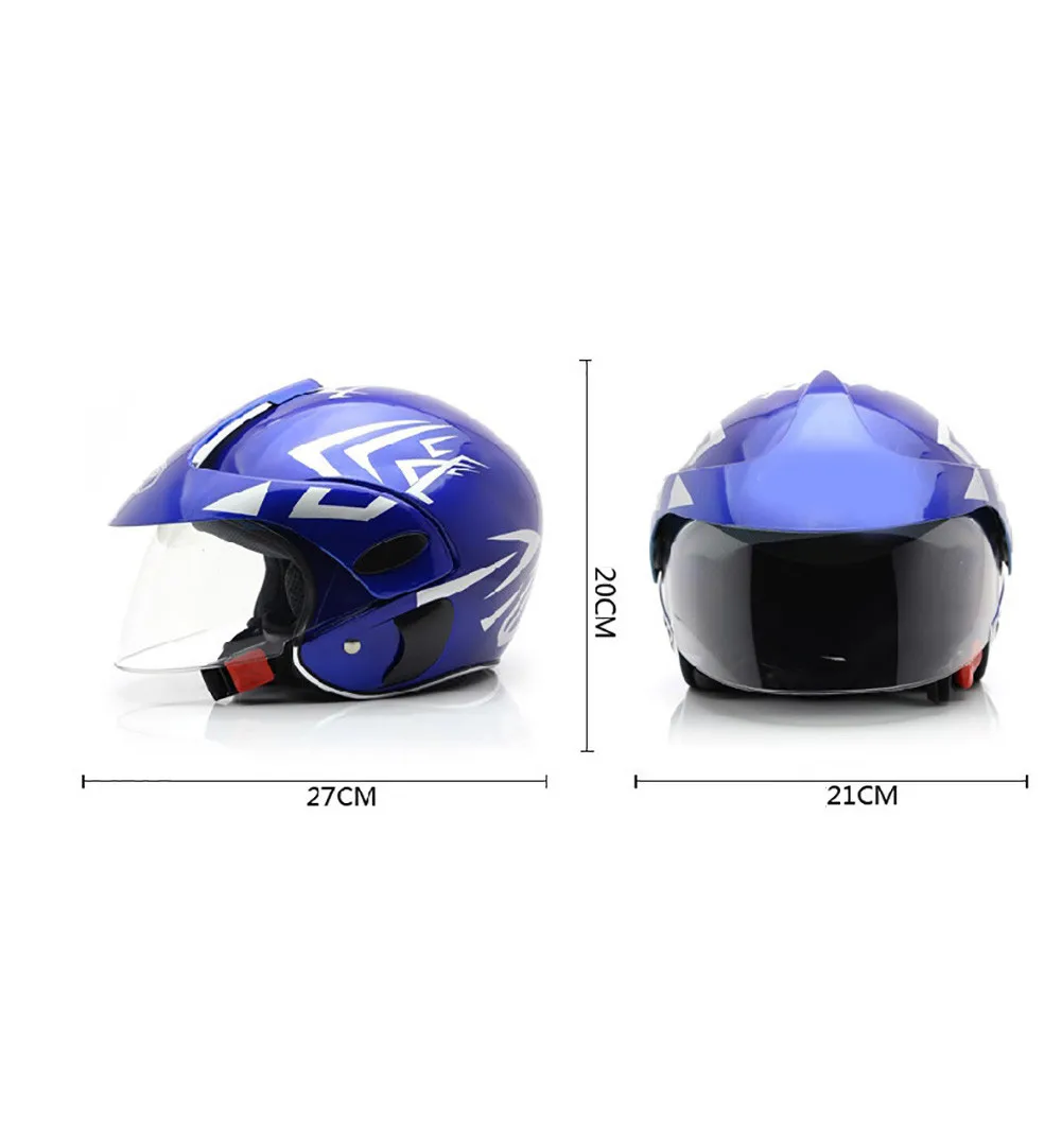 

Open Kids Bike Lens Motorbike Helmet Scooter Helmet Summer Bicycle Dual Face Electric Children riding Visors Motorcycle Helmets