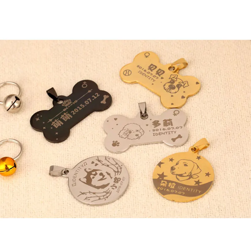 Бесплатная гравировка ошейник для питомца кошки аксессуары украшения ID собаки