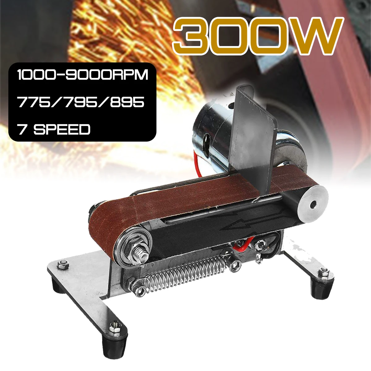 

Belt Machine Sander Electric Belt DIY Mini Sander Polishing Grinding Woodworking Machine Belt Sander Cutter Edges Sharpener