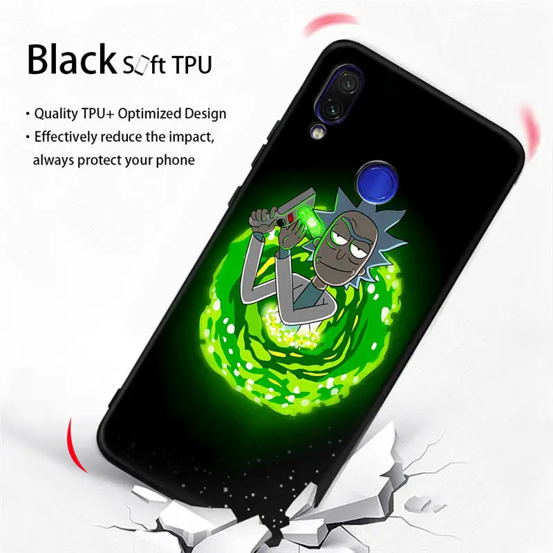 Аниме Рик и Морти мультфильм аниме чехол для Xiaomi Redmi Note 7 7A 6 Pro 6A 5A Prime Mi A1 5X A2 Lite 6X4X5 плюс Pocophone F1