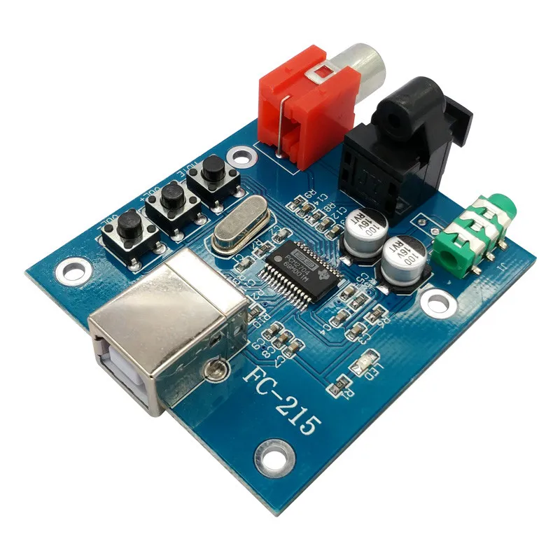 Аудиоцап PCM2704 USB к S/PDIF звуковая карта Hi-Fi ЦАП декодер плата 3 5 мм аналоговый