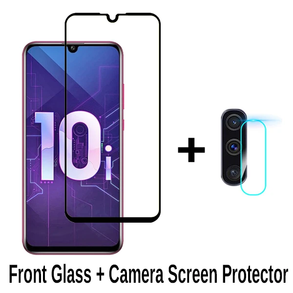 2 in 1 2в1 Защитное стекло для huawei honor 10i закаленное стекло на huwei honer 10 i honor 10i HRY-LX1T Защитная пленка для объектива камеры - Цвет: 2 in 1