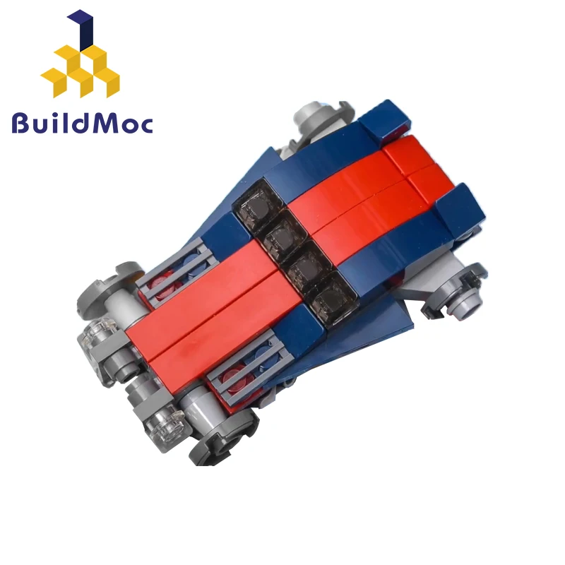 BuildMoc 5775 31045 концепция автомобиля техника синий автомобиль Строительные блоки DIY