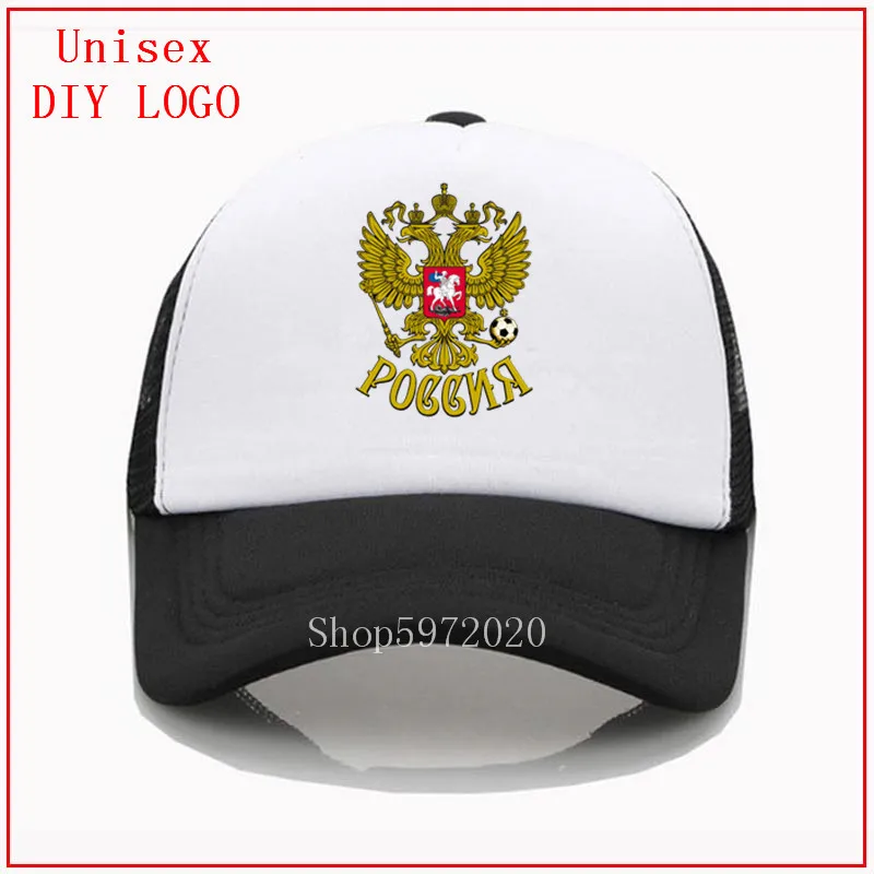 32 State Emblem Russia Eagle Football Soccer Print Baseball Hat Summer Mesh Sun Cap Hipster women caps men visor hat | Аксессуары для