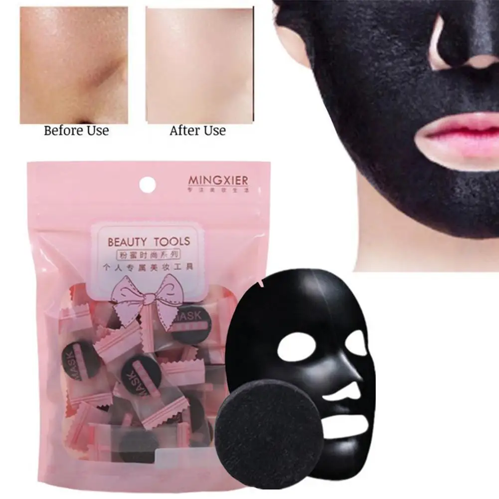 Бамбуковый уголь сжатая маска для женщин Путешествия увлажняющая отбеливающая