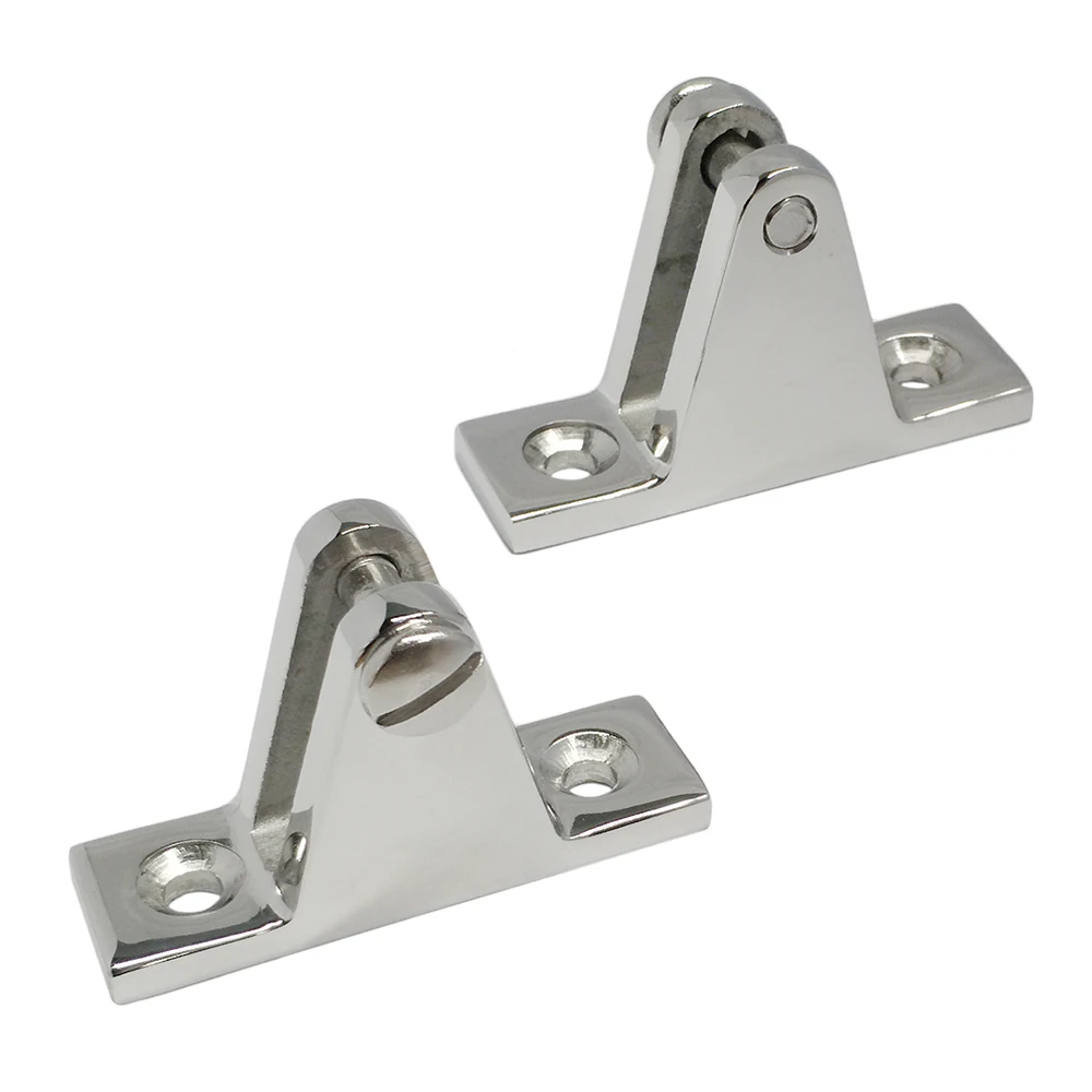 

Marine Boat Deck Hinge Mount Bimini Top Fitting Hardware 316 Stainless Steel