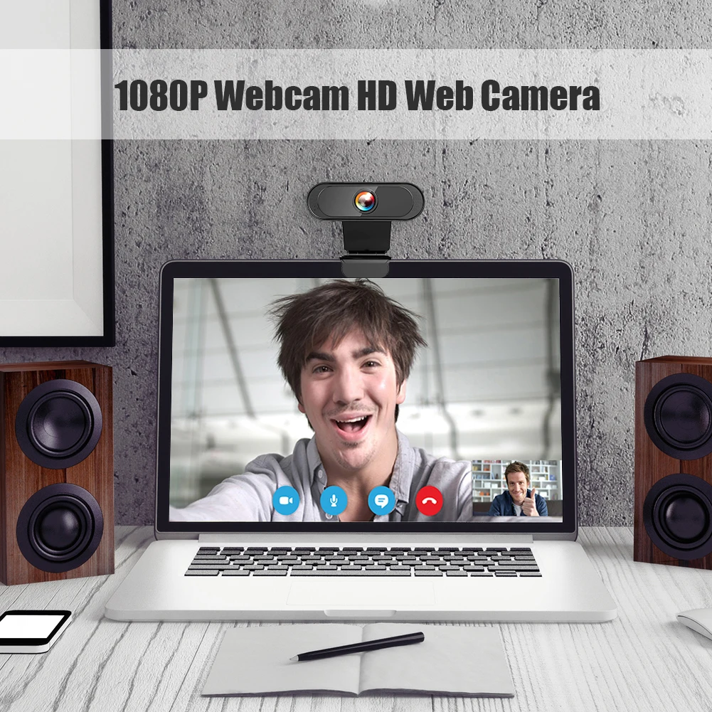 

1080P Full HD 30fps Webcam CMOS 2MP USB 2.0 Web Camera With Built-in High-Definition Microphone For Desktop Laptop PC Computer