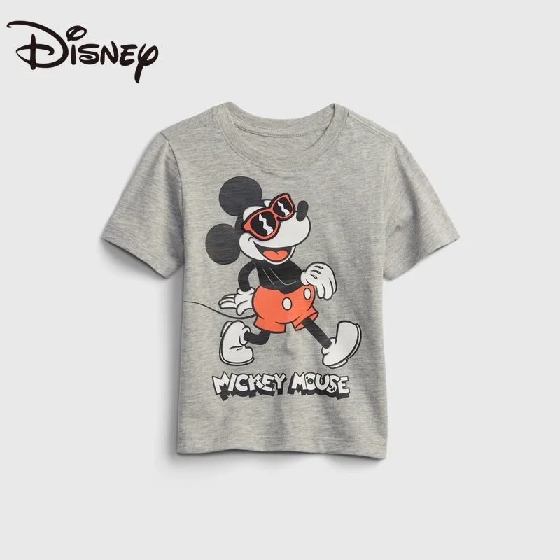 

Disney Boys' Cotton T-shirt Summer New Children's Clothing Mickey Short Sleeve Top