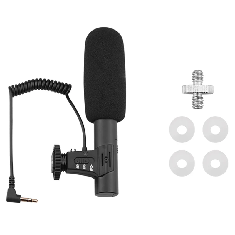

Condenser Microphone Wired Cardioid Pointing Live Microphone Recording Camera Microphone for DJI Pocket 2 Gimbal Camera