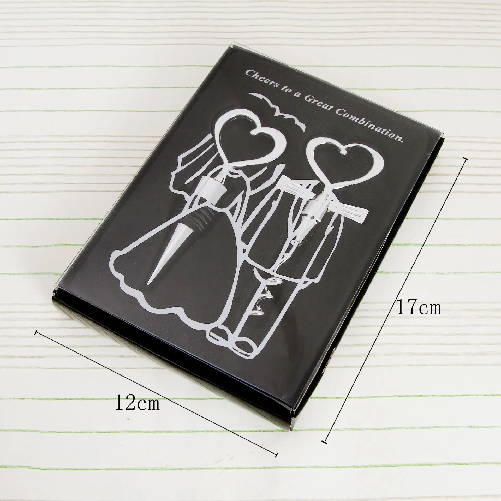 Открывалка для бутылок вина с сердечком + пробка свадебный подарок сувениры