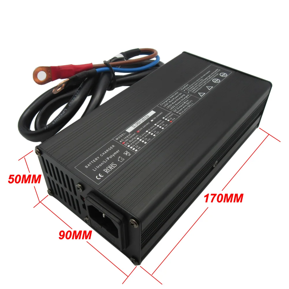 3.65V 20A Lifepo4 Fast Charger 1S 3.2V 3.3V 20A LFP UPS Solar RV Ebike Forklift Lithium Iron Phosphate Battery Cell Charger