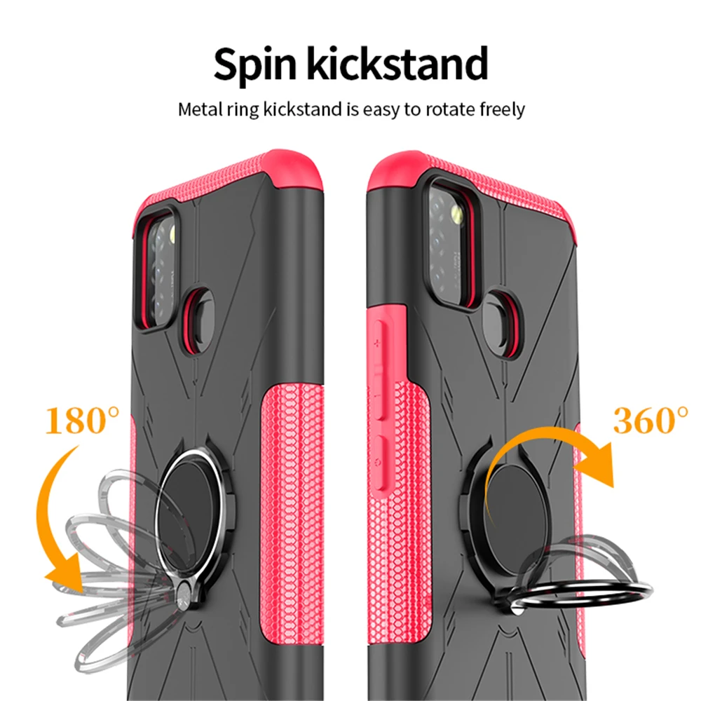 for infinix hot 10 play lite 10s magnetic ring holder stand shockproof cover for infinix smart 5 smart hd 2021 armor phone case free global shipping