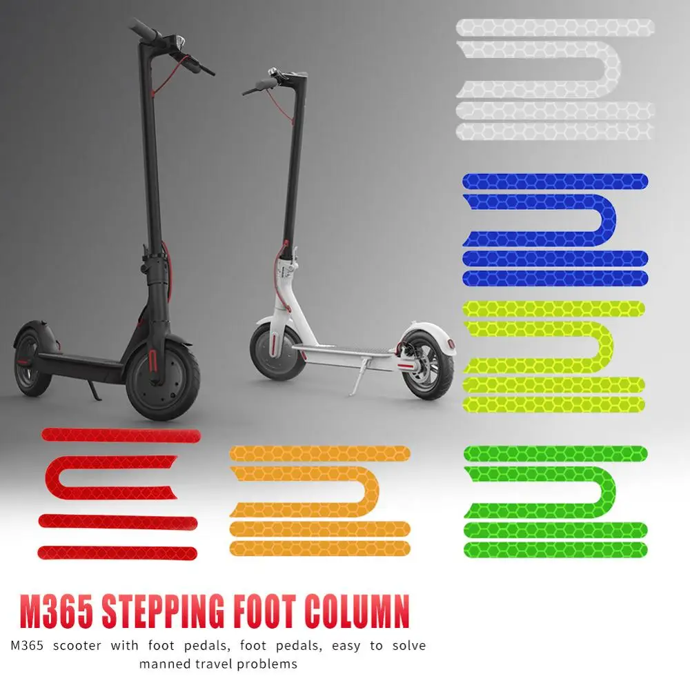 Светоотражающие наклейки на колесные шины электроскутера M365 Pro защитный чехол