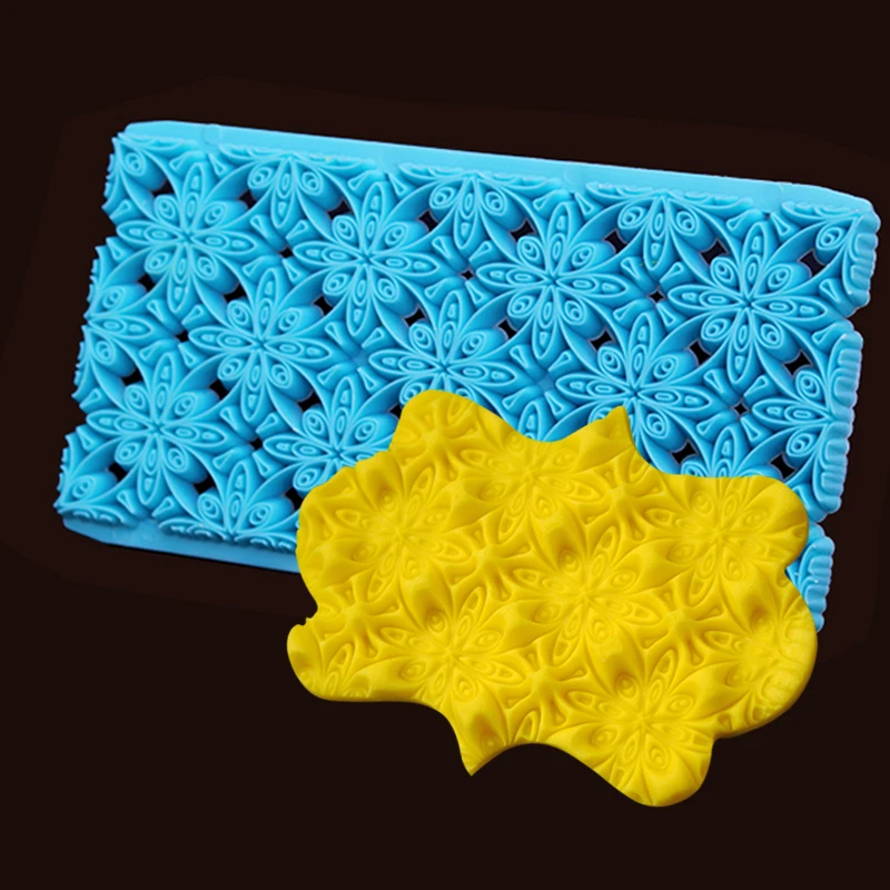 Yueyue Sugarcraft дерево шаблон пластик помадка резак торт плесень помадка плесень инструменты для украшения тортов из мастики sugarcraft Формы для выпечки - Цвет: PL-078