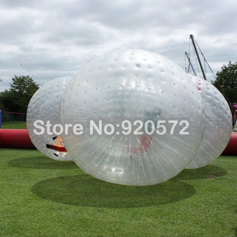 

2.5M Dia Inflatable Zorb Ball Human size Hamster Ball For People Inside Cheap Inflatable Zorbing Price Popular PVC Glass Ball