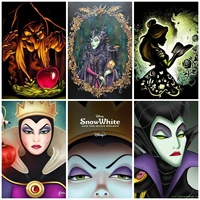 disney evil witch poison apple 5d diamond painting cross stitch kits embroidery handicraft art full drill mosaichome decor gifts