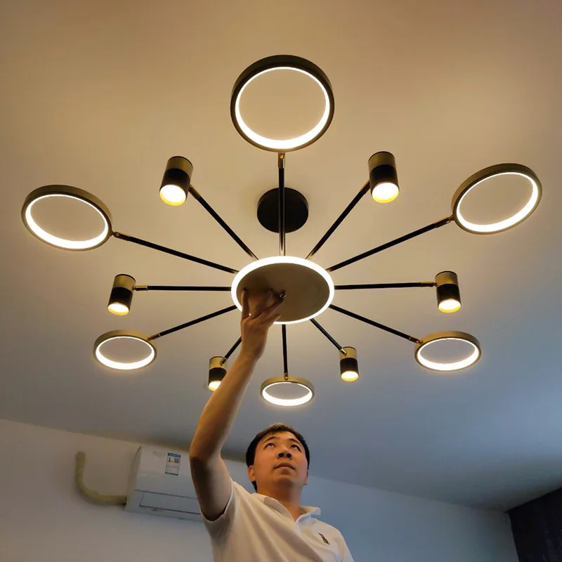 

Лидер продаж, люстра для гостиной, Современная минималистисветильник па, Роскошная лампа для комнаты, атмосфера, домашние креативные свето...