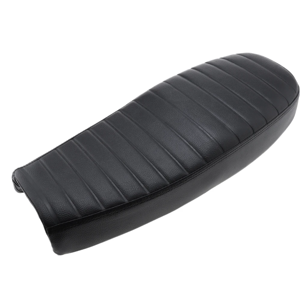 Мотоциклетное сиденье для Кафе Racer из ПУ кожи черное водонепроницаемое