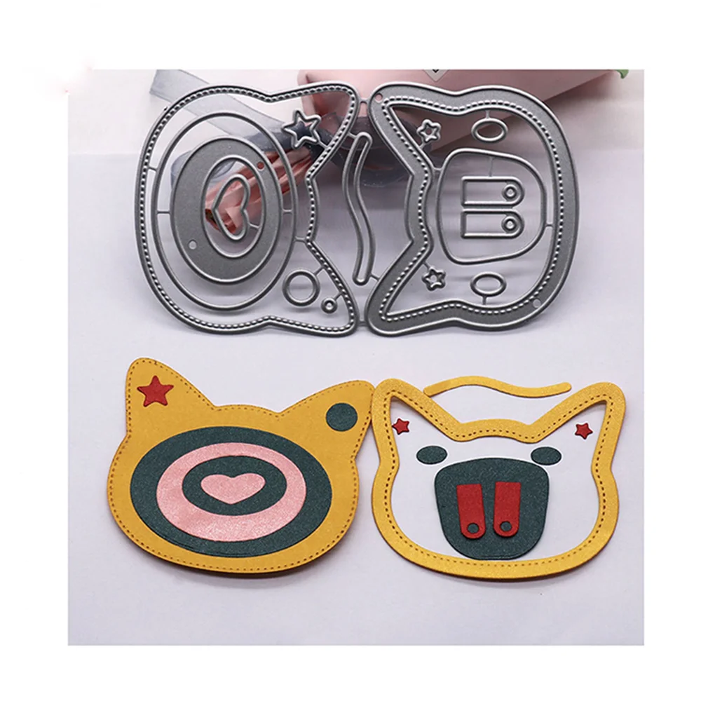 

Cat Tag Metal Cutting Dies Troqueles For Scrapbooking Stencil Embossing Folder Card Making DIY Craft Clear Stamps And Dies Molds