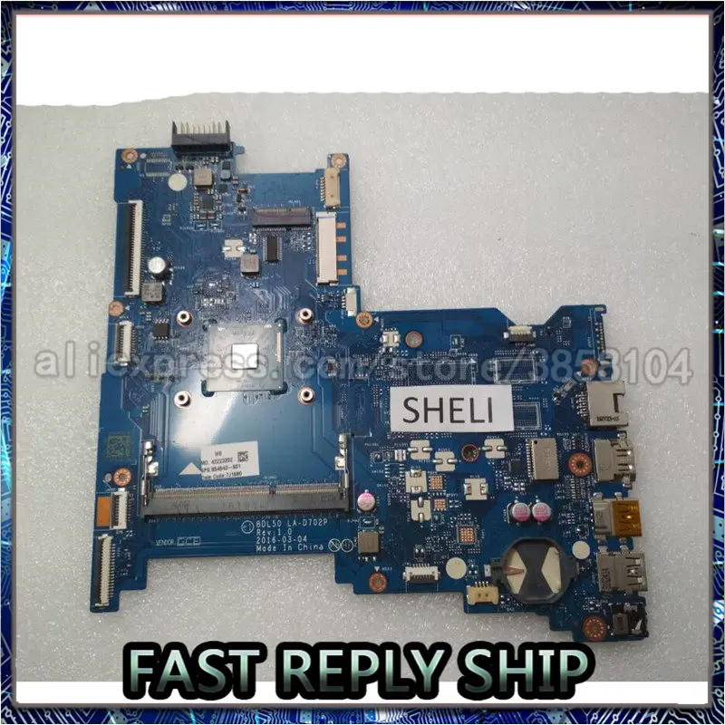 Материнская плата SHELI для HP 250 G5 15 AY с N3710 CPU BDL50 LA D702P 854943 601 001|Материнские платы| |