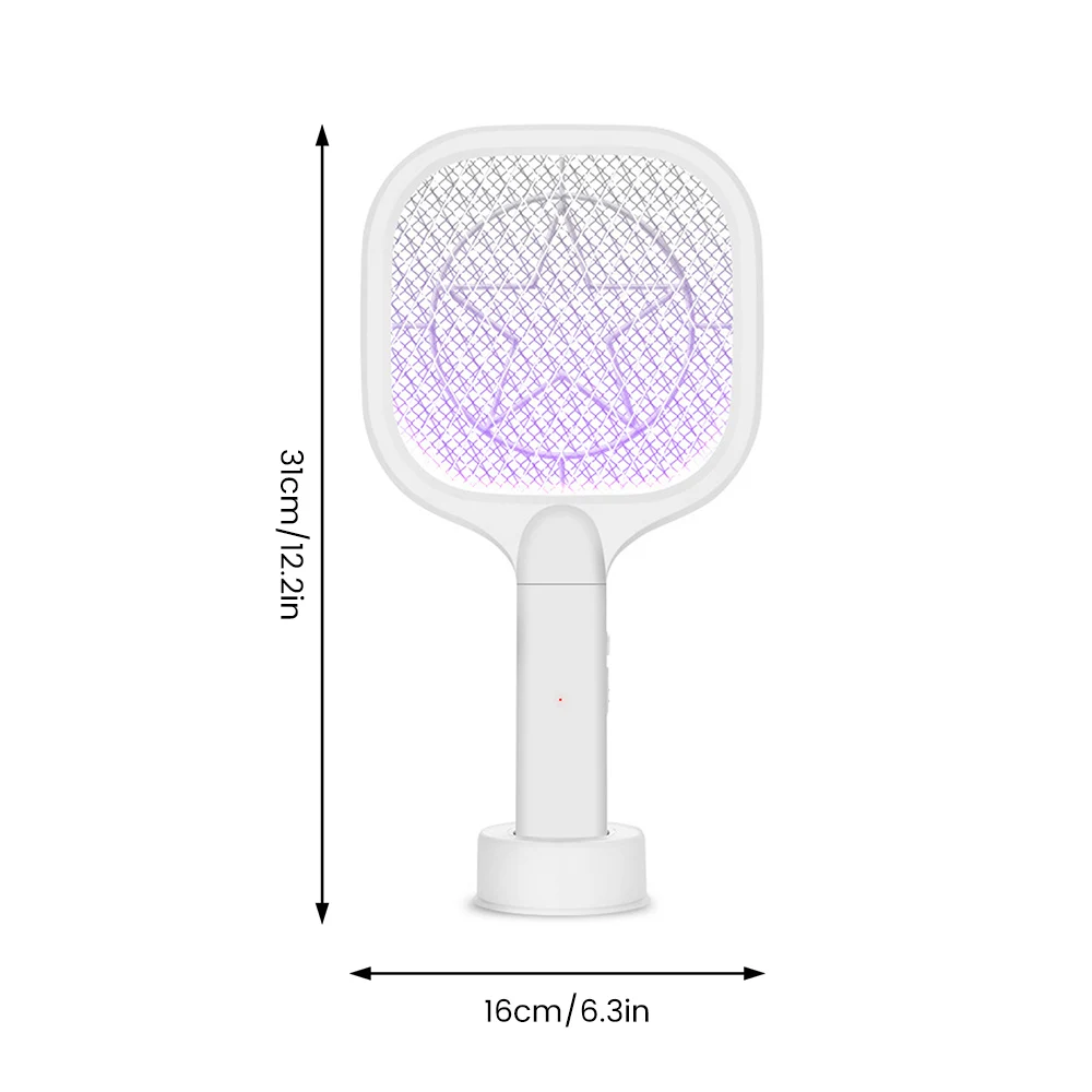 

3000V Electric Mosquito Killer With UV Lamp USB 500mAh Rechargeable Bug Zapper Summer Fly Swatter Trap Home Bug Insect Racket