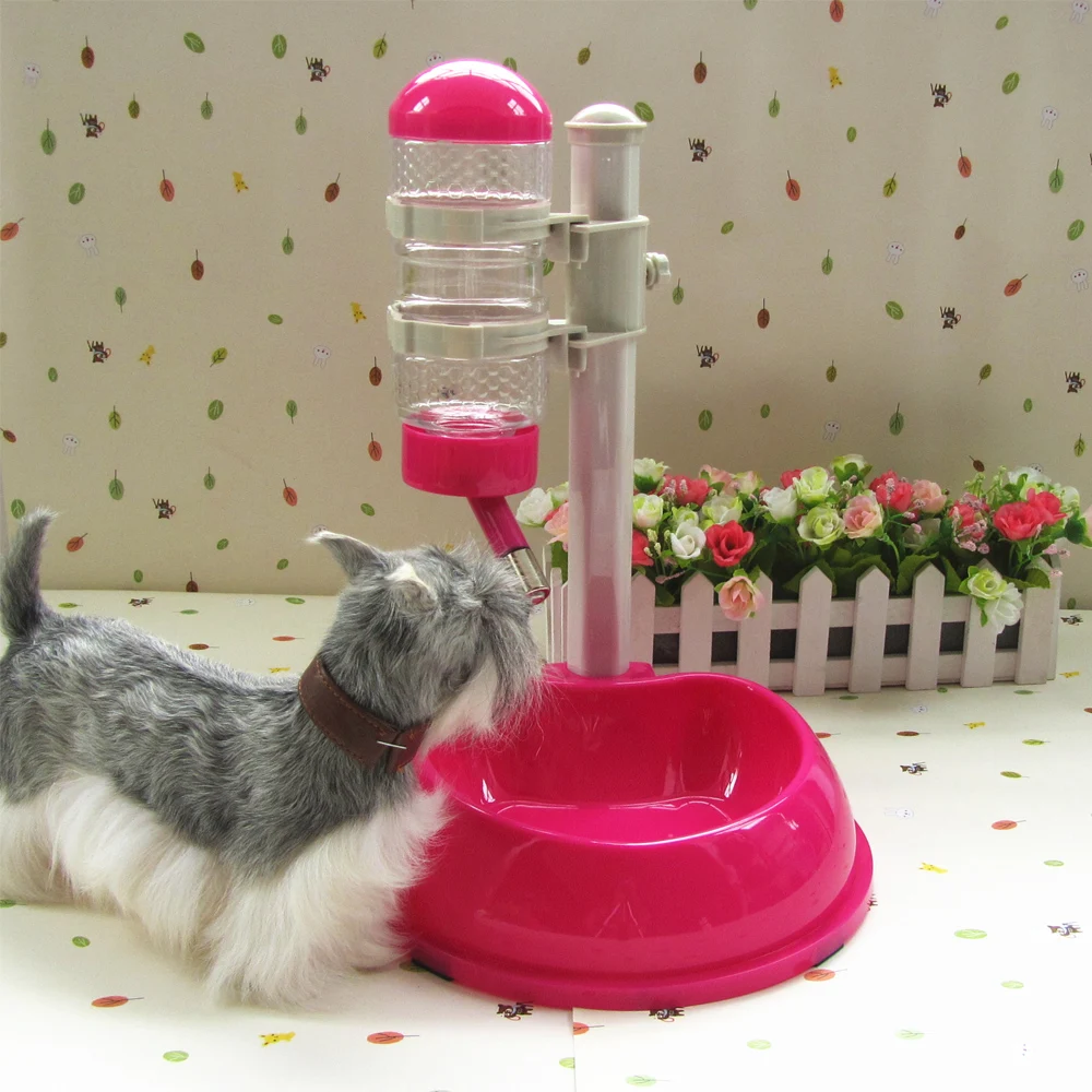 Plastic Dog Food Container Pet Feeder Dispenser Automatisch Water Fountain Drinking Comederos Perros Cat Bowl KK60WS | Дом и сад