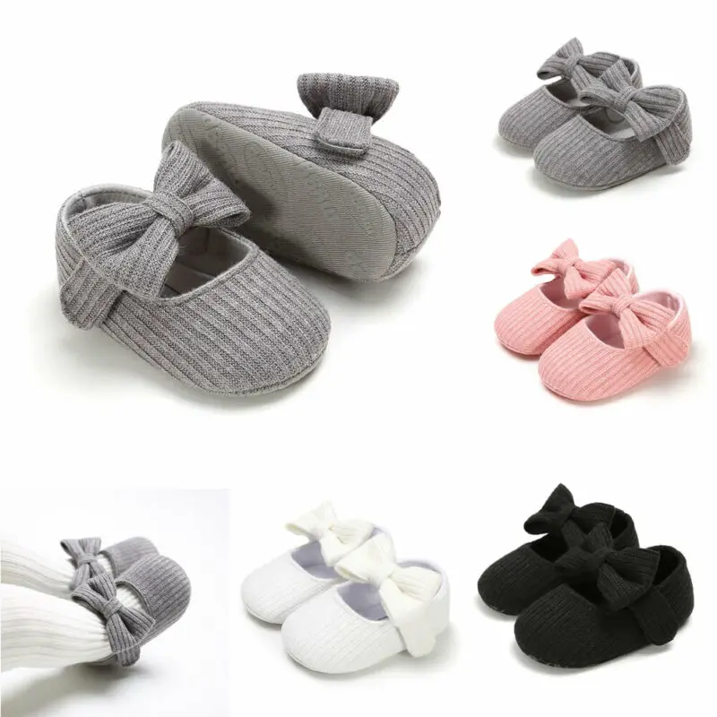 US STOCK Baby Shoes Newborn Infant Pram Mary Jane Girls Princess Faux Leather Soft | Мать и ребенок