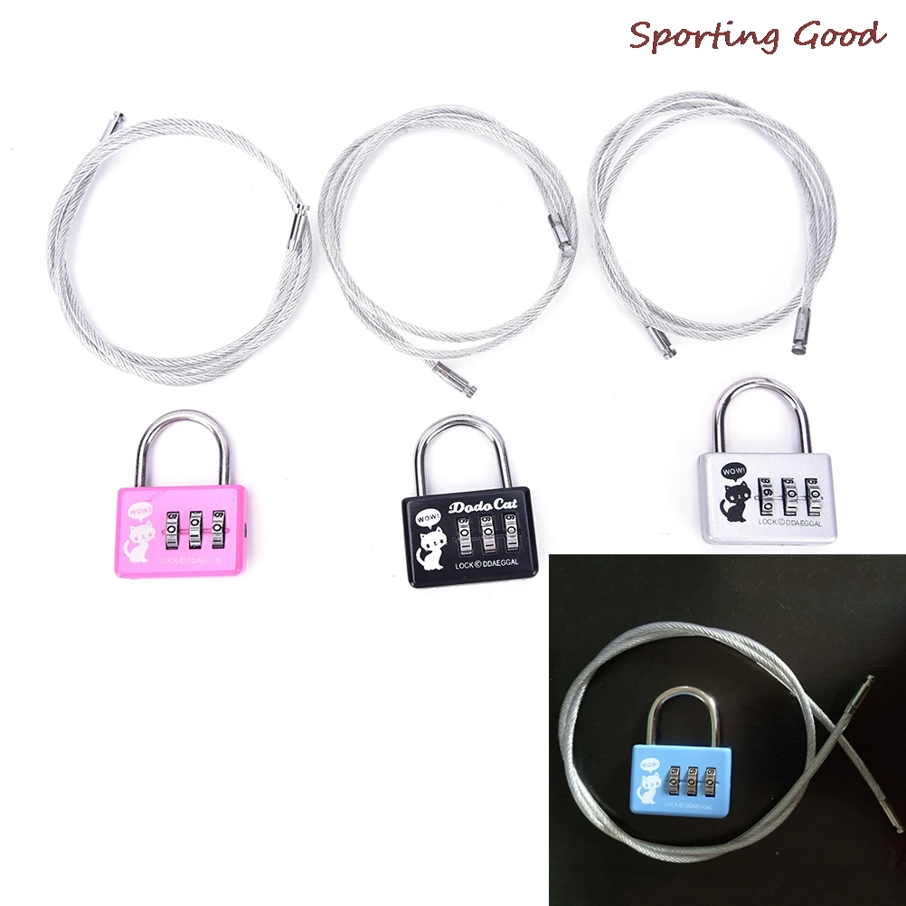 

1PCS New 3-Digit Combination Travel Luggage Suitcase Padlock Lock Security Wholesale Random Color