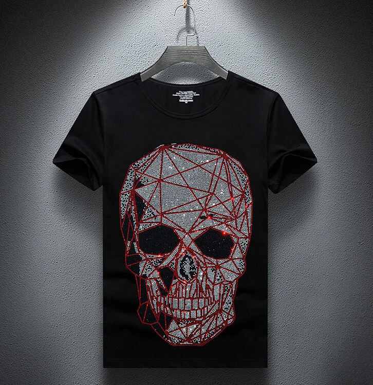 Футболка с круглым вырезом Мужская футболка мужские Модные футболки для фитнеса