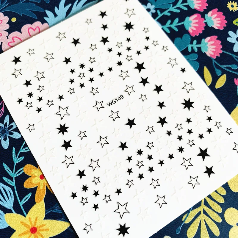 Новейшая модель L J30 звезда стикеры 3d на ногти nail art Наклейки Шаблон &quotсделай