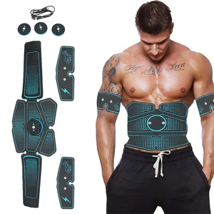 USB стимулятор мышц живота тренажер Abs фитнес оборудование тренировка Электрический мышечный Стимулятор Массаж пресс тренировка домашний тренажер