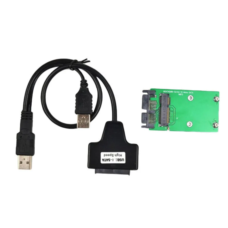 Мини Pcie MSata SSD до 1 8 дюймов Micro Sata адаптер карта + USB кабель 7Pin 9Pin на Mini Pcie|Жёсткие