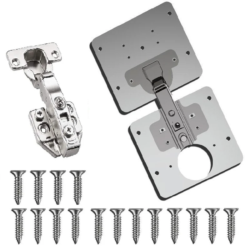 

Hinge Repair Plate Rust Resistant Steel Furniture Cupboard Repair for Worker Use