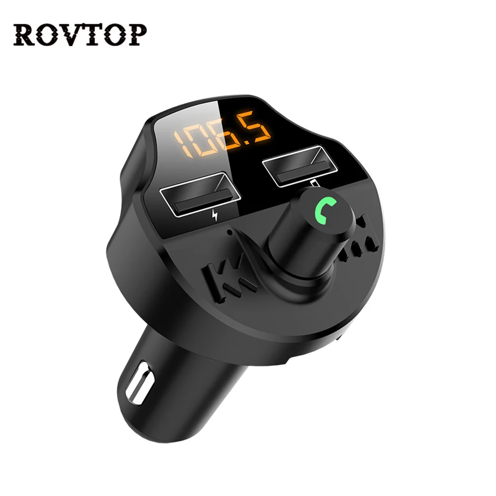 Автомобильный Fm передатчик Bluetooth 5 0 MP3 плеер модулятор адаптер напряжения