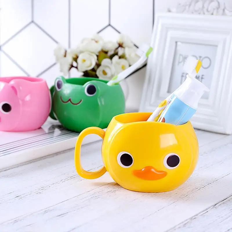 

Children Drinking Water and Brushing Cup Thickened Fall-resistant Cartoon Cute Personality Office Bedroom Bathroom