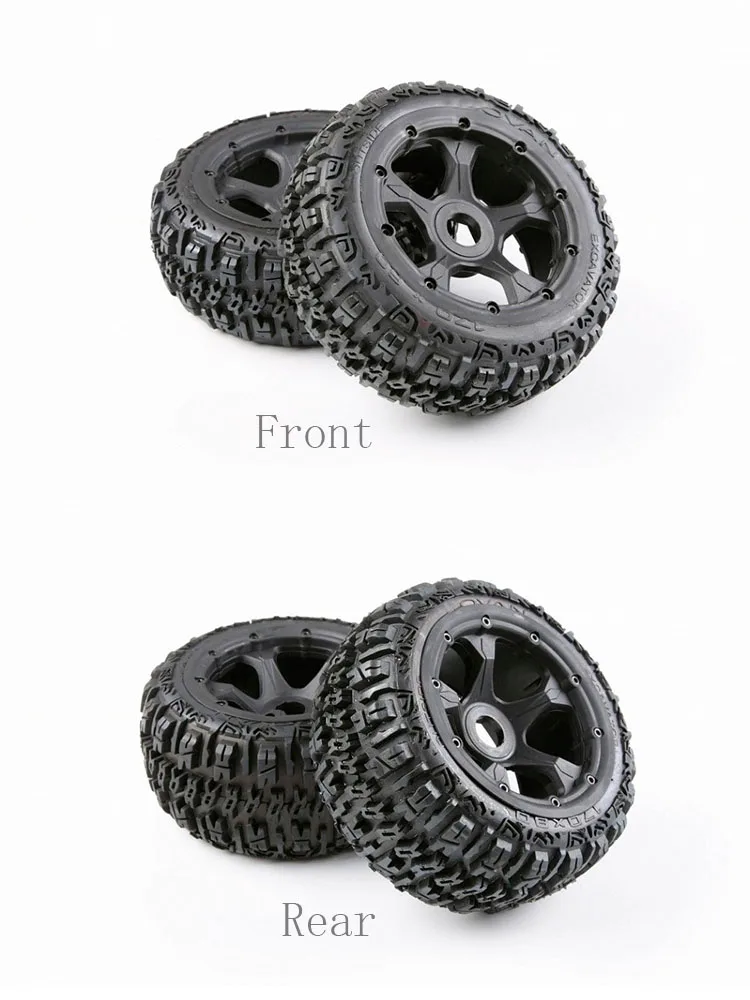 Полный резиновый Комплект передних и задних шин для 1/5 HPI BAJA 5B Rovan King Motor