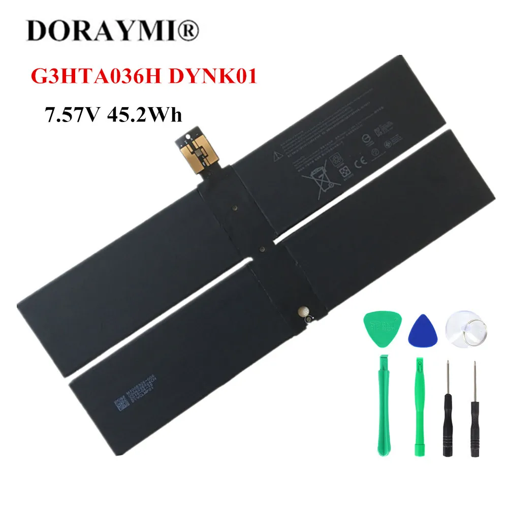 

Original DORAYMI 5970mAh G3HTA036H DYNK01 Laptop Battery for Microsoft Surface Book 1769 Series 7.57V 45.2Wh Replacement Bateria