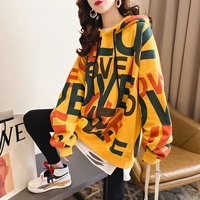 cool graphic hoodies womens letters graffiti print streetwear hip hop comfy hoodies y2k punk oversized thick pullovers