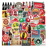 103050pcs color vintage coke bottle stickers personalized decoration luggage compartment notebook waterproof decals stickers