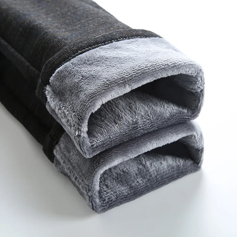 Длинные брюки зима 2020 сохраняющие тепло модные облегающие мужские теплые