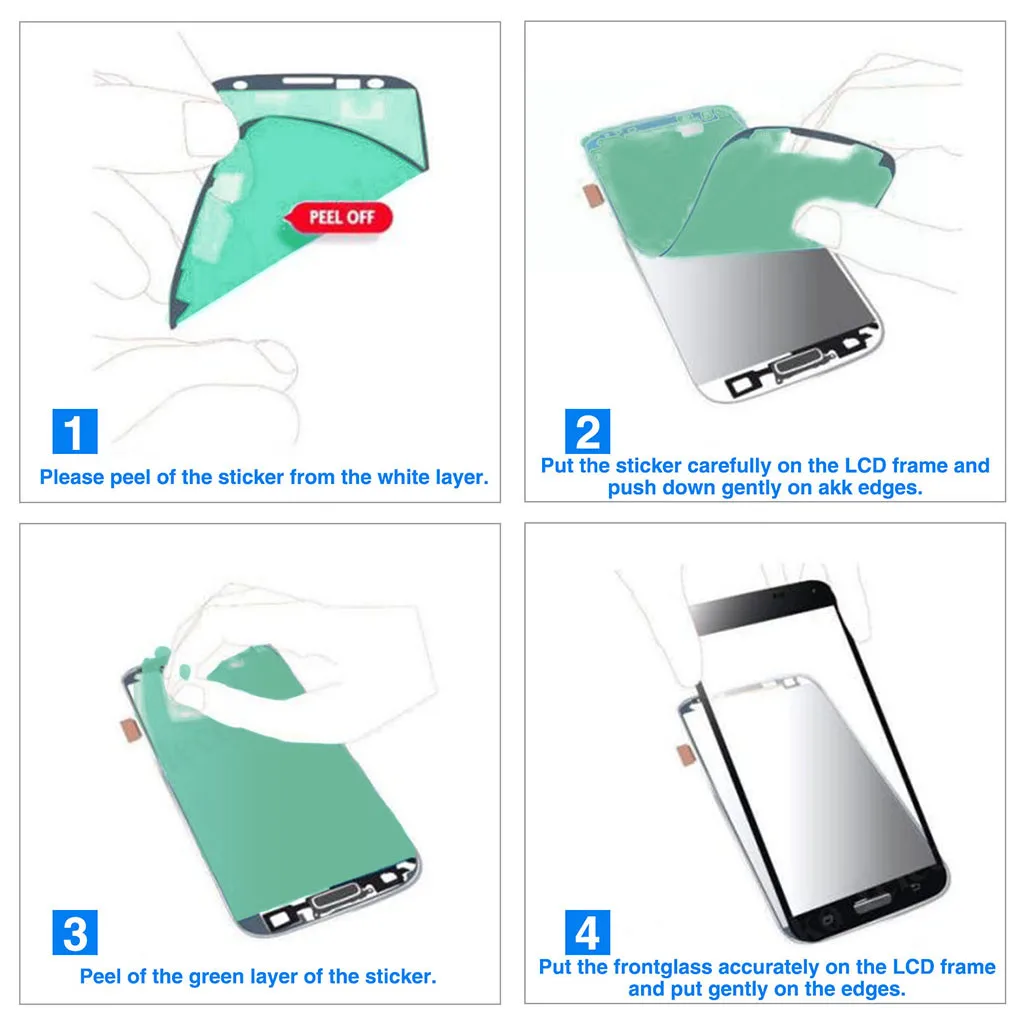 Совместимость с Samsung Galaxy S10 + передним стеклом сменный комплект для ремонта