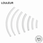 Louleur 5 шт.лот 925 стерлингового серебра Гладкий довольные девушки цветы платье партии День изогнутая трубка Spacer Бусины трубки Разъемы для ожерелий и браслетов ювелирные изделия