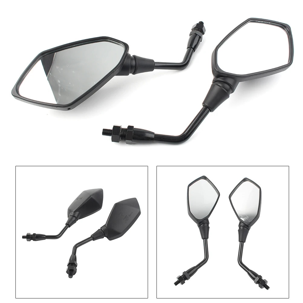 Мотоциклетные боковые зеркала заднего вида в сборе универсальные для 10 мм