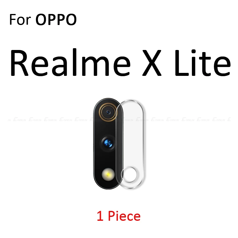 For Realme X Lite Прозрачная задняя защитная пленка для объектива камеры OPPO Realme 1 2 3i 3 5S 5 Pro C2 Q XT X2 X Lite из закаленного стекла - Цвет: For Realme X Lite