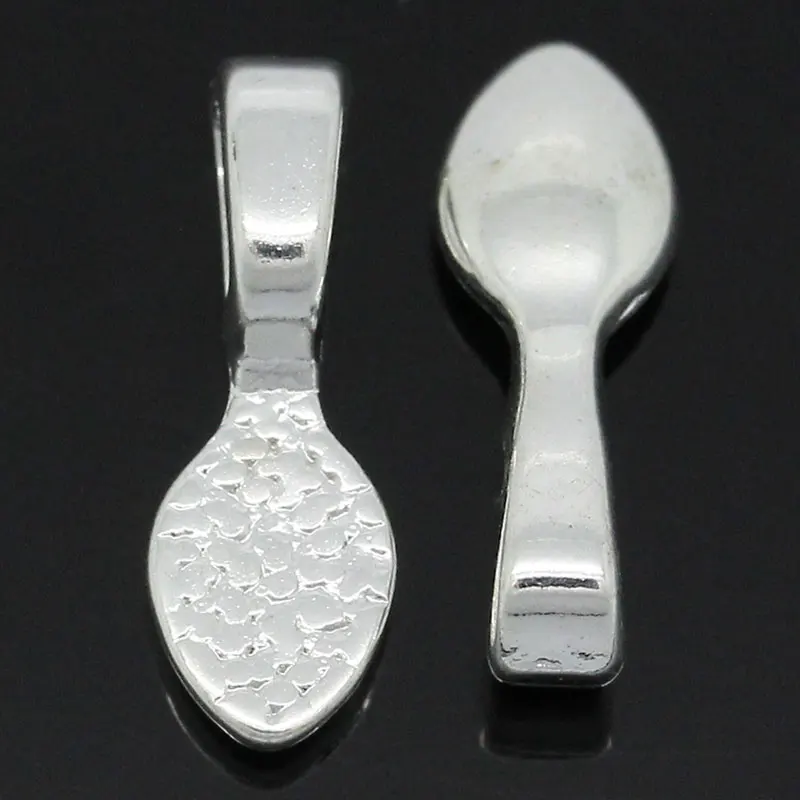 Doreen Box Tag Pendent Glue On Bail Spoon цветные очаровательные бирки для самодельных ювелирных