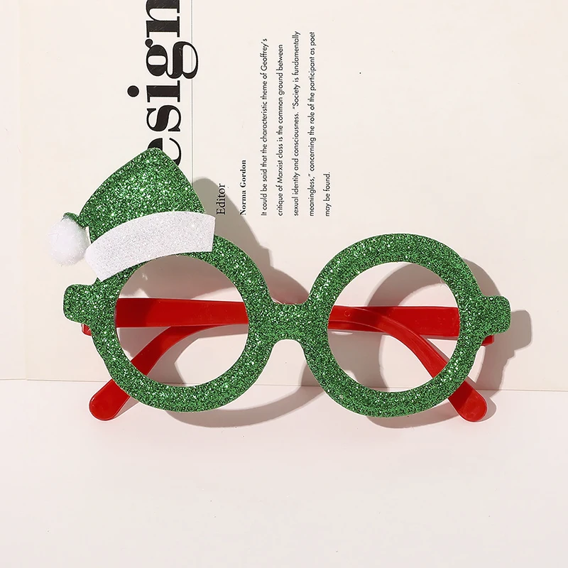 

Christmas Xmas Clear Glasses Specs Novelty Sunglasses Fancy Dress Party Santa Adult Children Party Toys Santa Snowman