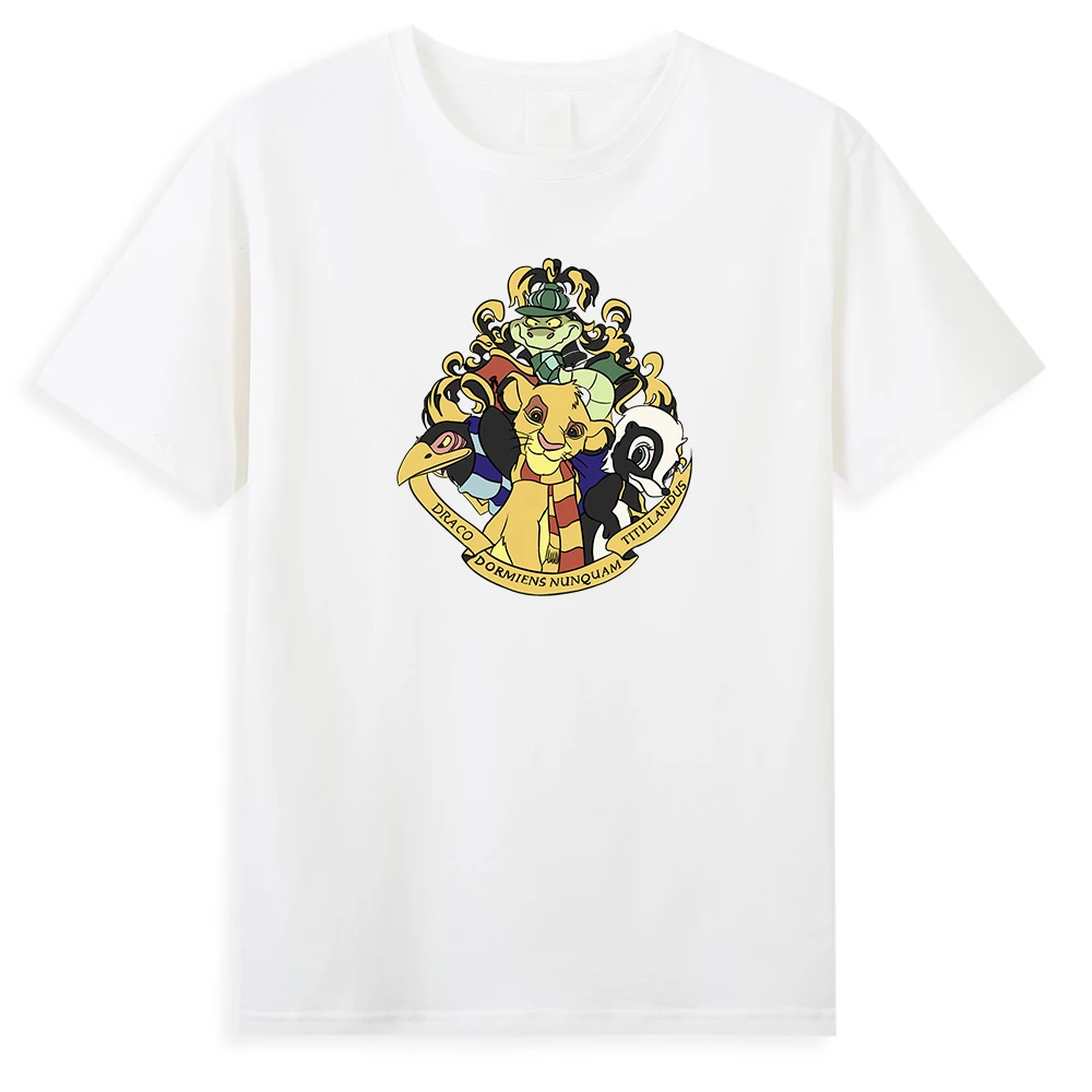 

Disney The Lion King Men T-shirt Simba Choose your house T Shirts The Lion Guard Printed y2k Fashion Creative Design Tops Tees