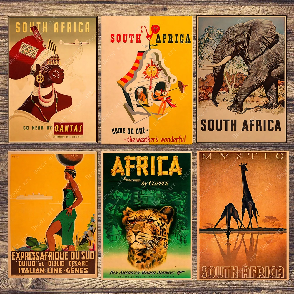 Южная Африка слон путешествия холст живопись старинные настенные фотографии